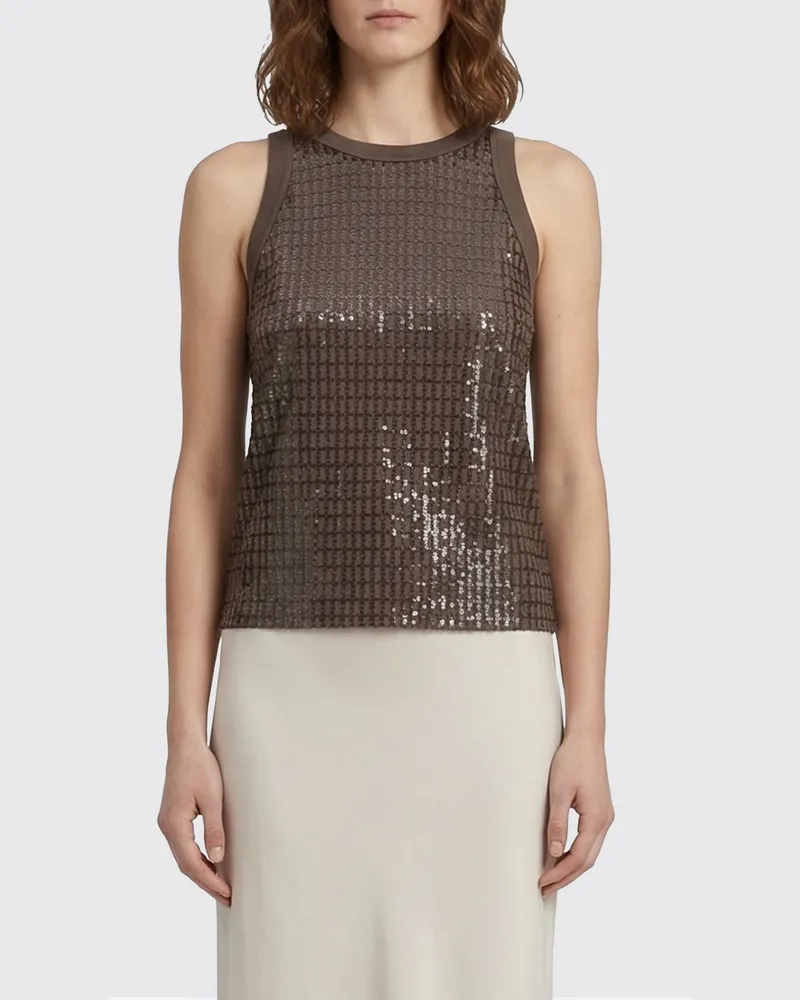 Brunello Cucinelli Top damen Braun