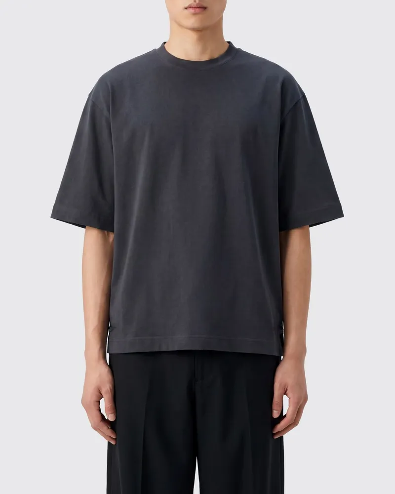 Jacquemus Relaxed-Fit-T-Shirt aus Baumwolle mit überschnittenen Schultern Schwarz