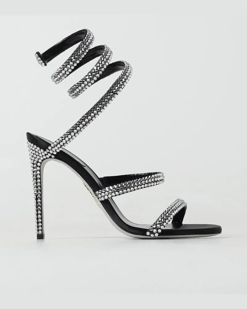 René Caovilla Flache sandalen damen Silber