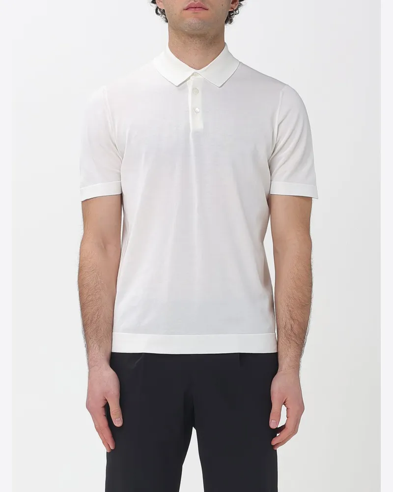 Drumohr  Polo herren Weiß
