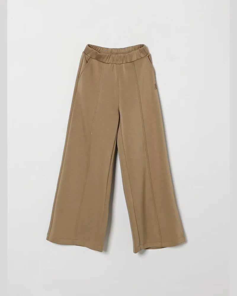 Alberta Ferretti Wide-Leg-Jogginghose für Mädchen aus Jersey mit Gummizugbund Taubengrau