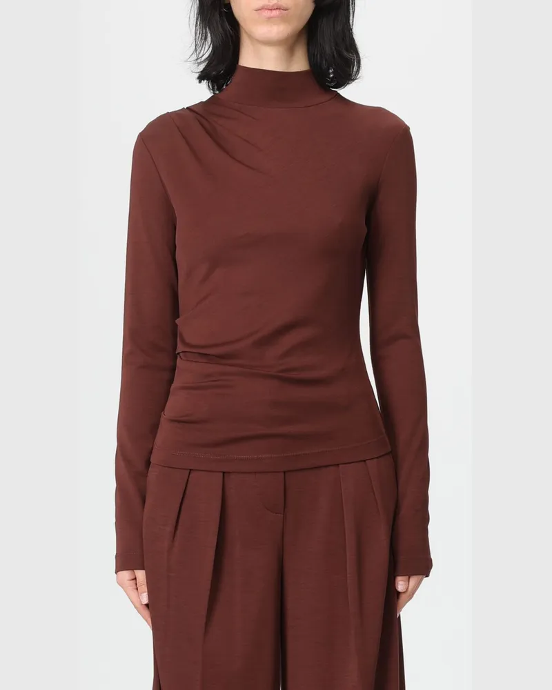 Max Mara Top damen Burgunderrot