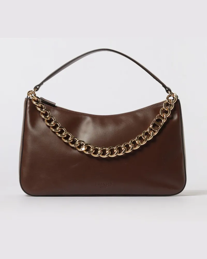Twin-Set Schultertasche damen Kaffee