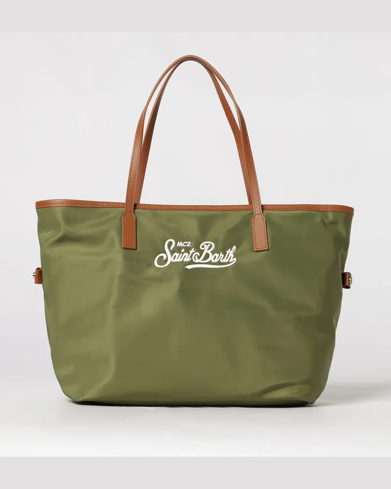 MC2 Saint Barth Nylon-Umhängetasche mit Logo Grün