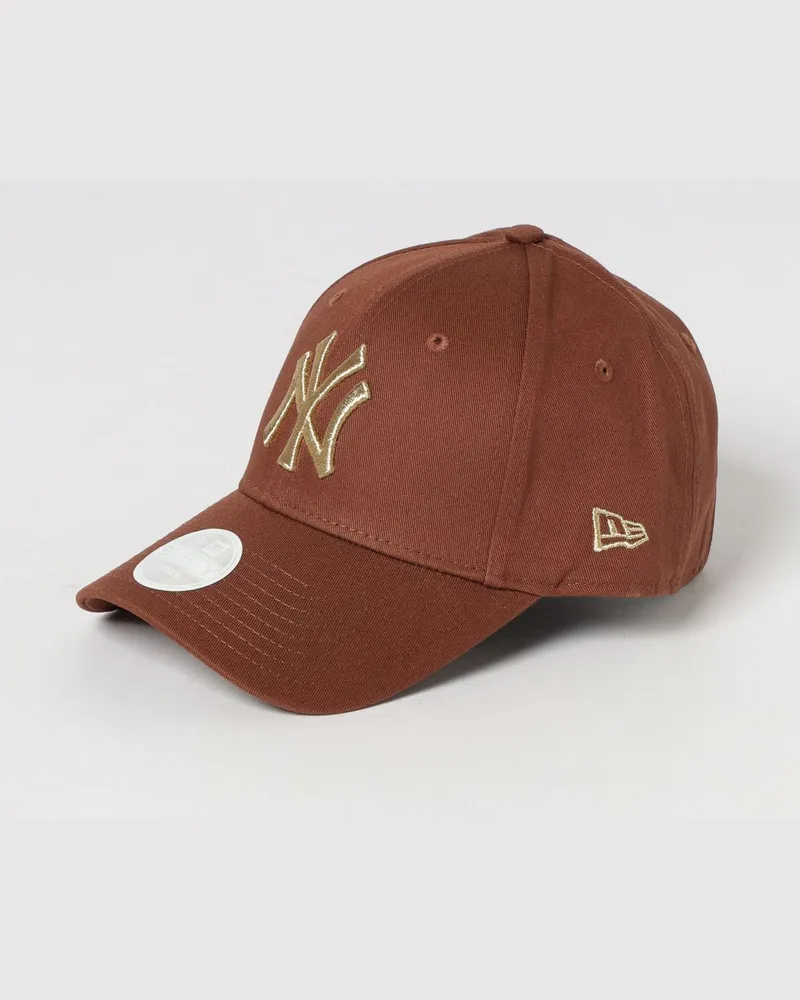 New Era 9Forty NY Yankees Baseballkappe aus Baumwolle mit gesticktem Logo Braun