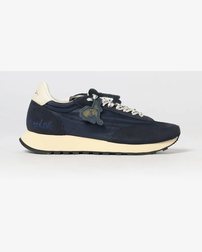 Paul Smith Criss Low-Top-Sneakers aus Nylon und Veloursleder mit gezackter Sohle Navy