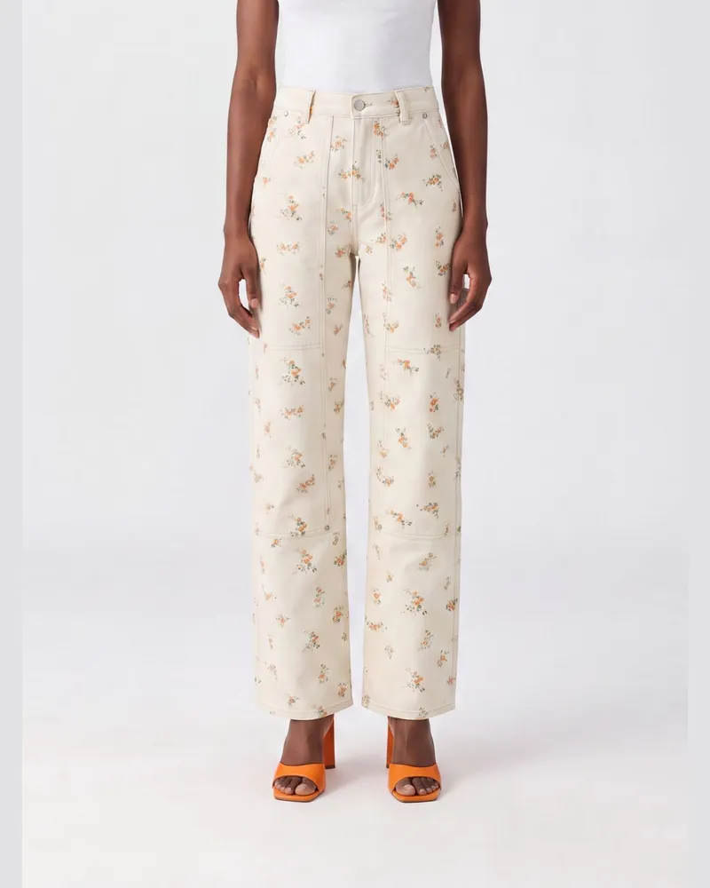 MSGM Hose damen Weiß