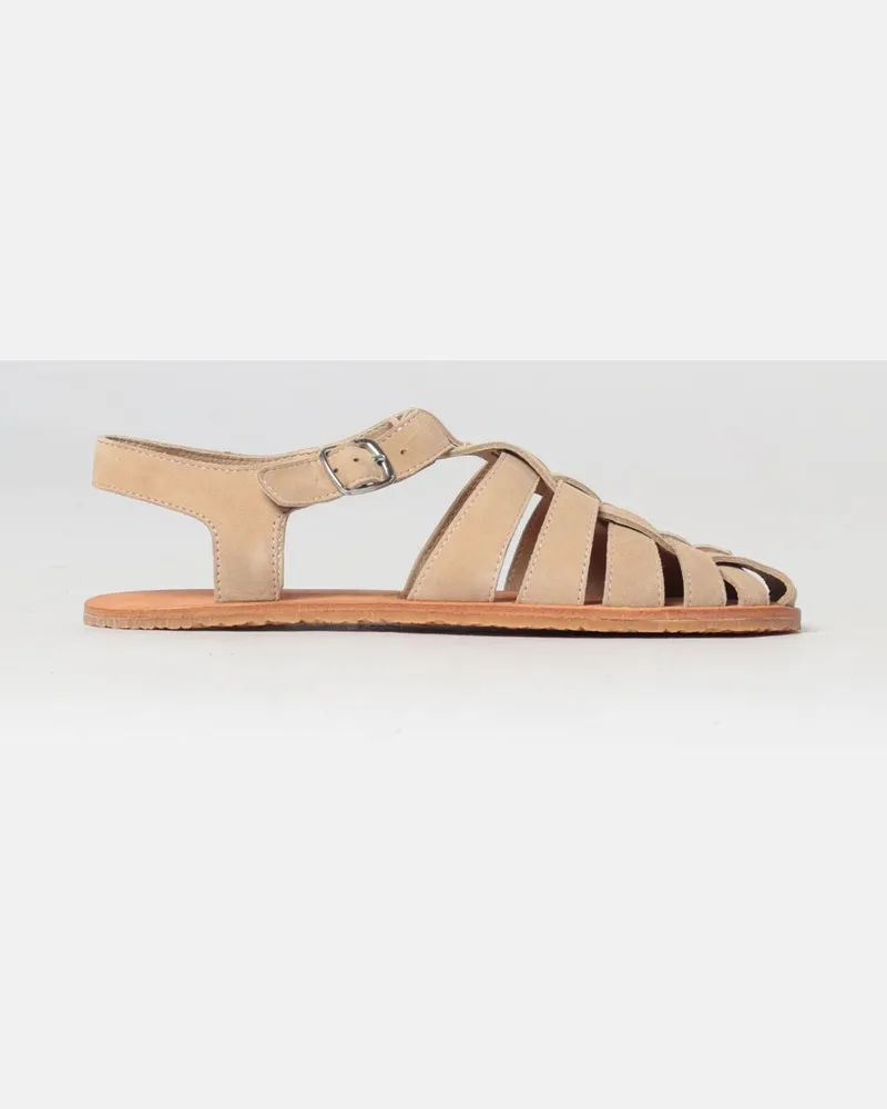 Superga Sandale aus Wildleder Camel