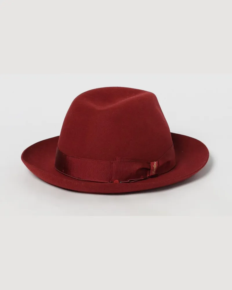 Borsalino Hut damen Burgunderrot
