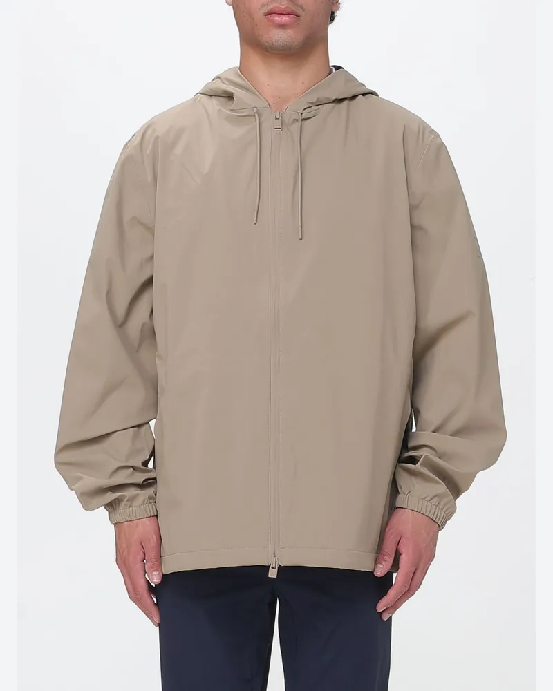 RAINS Suva Jacke aus technischem Gewebe mit Kapuze Beige