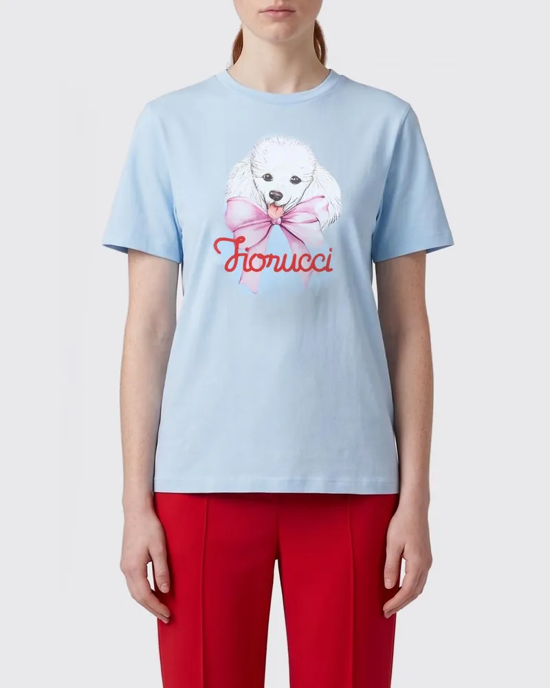 Fiorucci T-shirt damen Hellblau