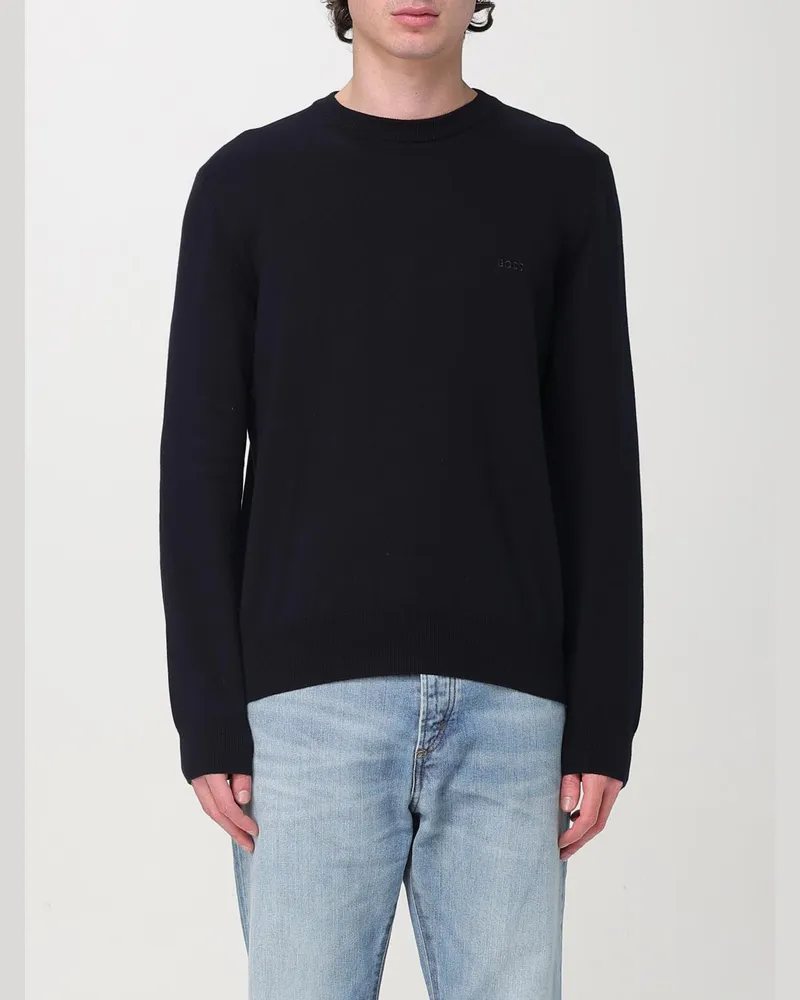 HUGO BOSS Pullover herren Blau