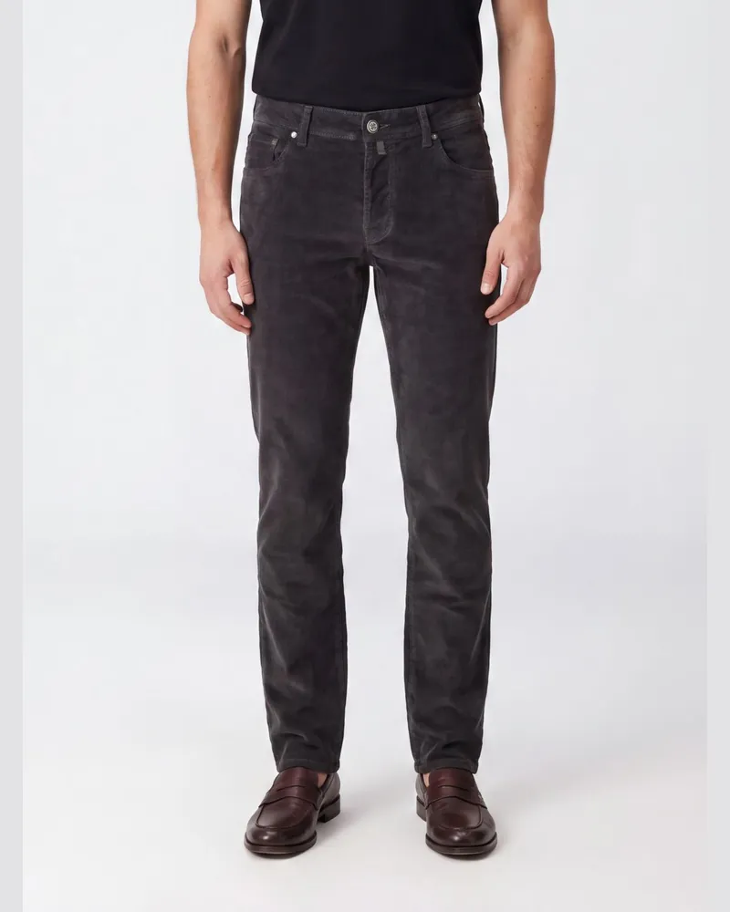 Jacob Cohën Slim-Fit Cordhose aus Baumwollmischung Grau