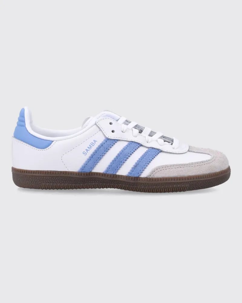 adidas Samba OG Sneaker für Jungen aus Leder und Wildleder Weiß