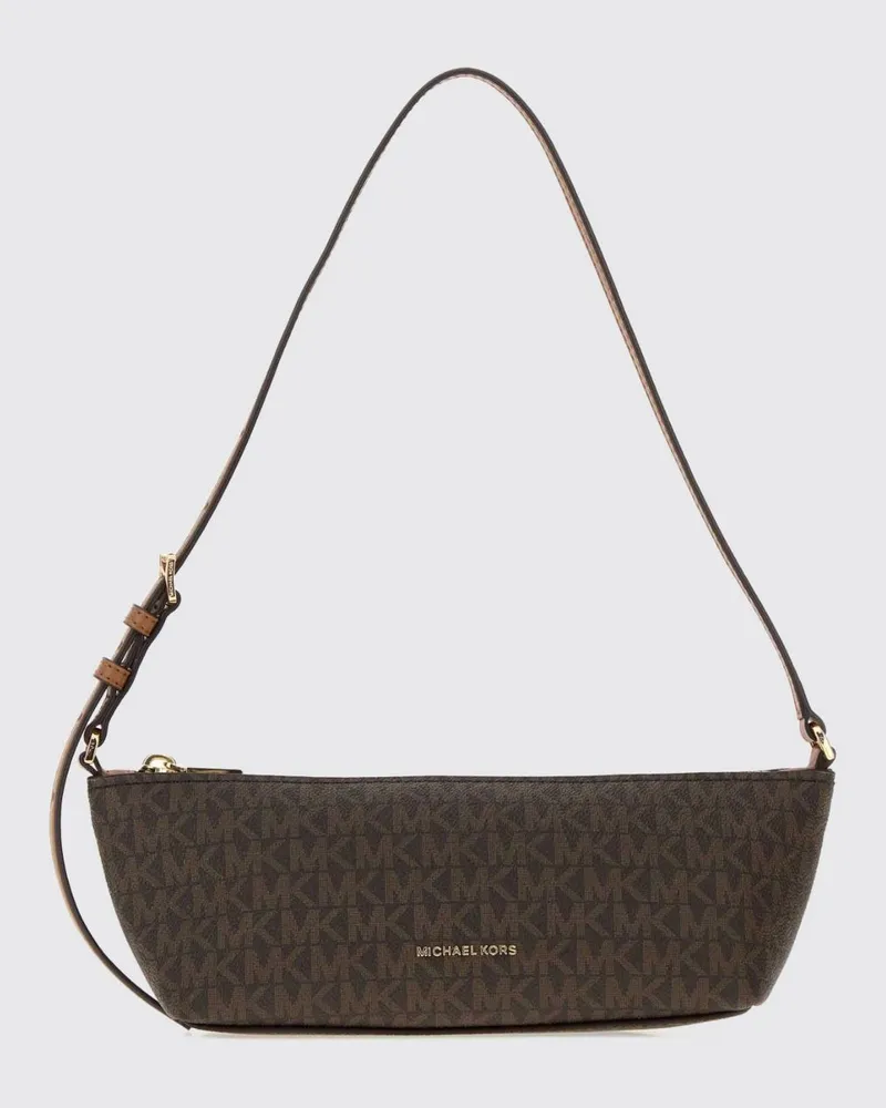 Michael Kors Laila Schultertasche von aus beschichtetem Canvas mit MK-Monogramm Gelb