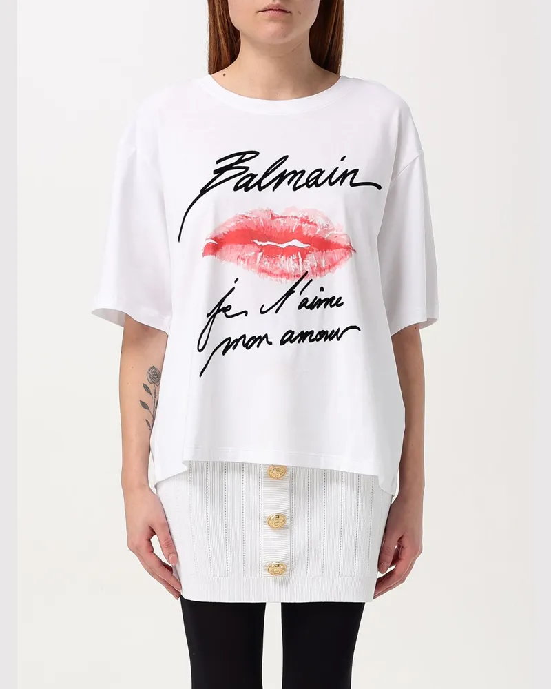 Balmain T-shirt damen Weiß