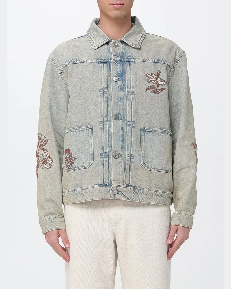 Drôle de Monsieur Bestickte Jeansjacke Dust