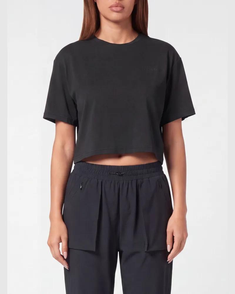 Philipp Plein Crop T-Shirt aus Baumwolle Schwarz