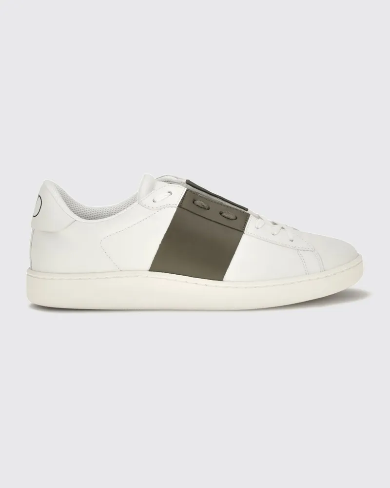 Valentino Garavani Open-Sneaker aus Kalbsleder mit VLogo Signature Weiss