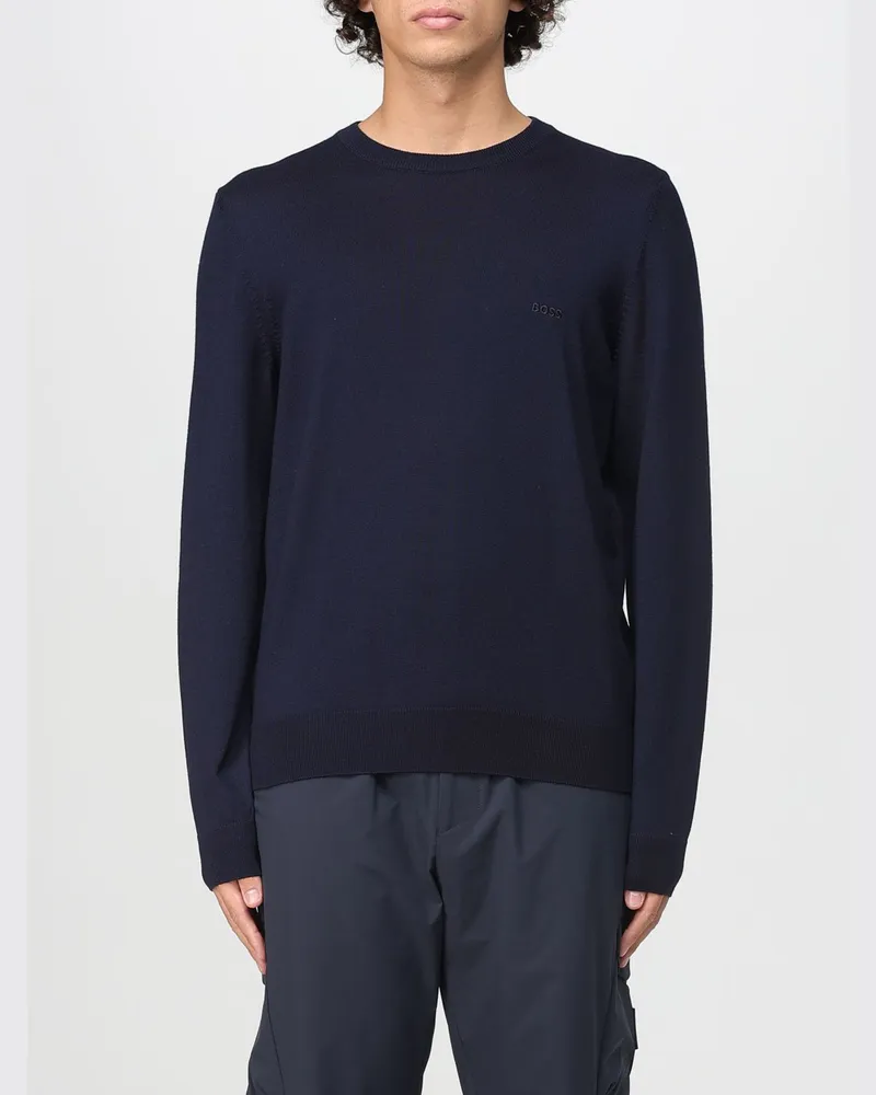 HUGO BOSS Pullover herren Blau