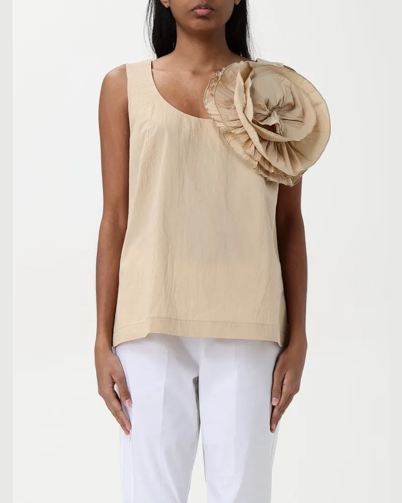 Hanita Top damen Beige