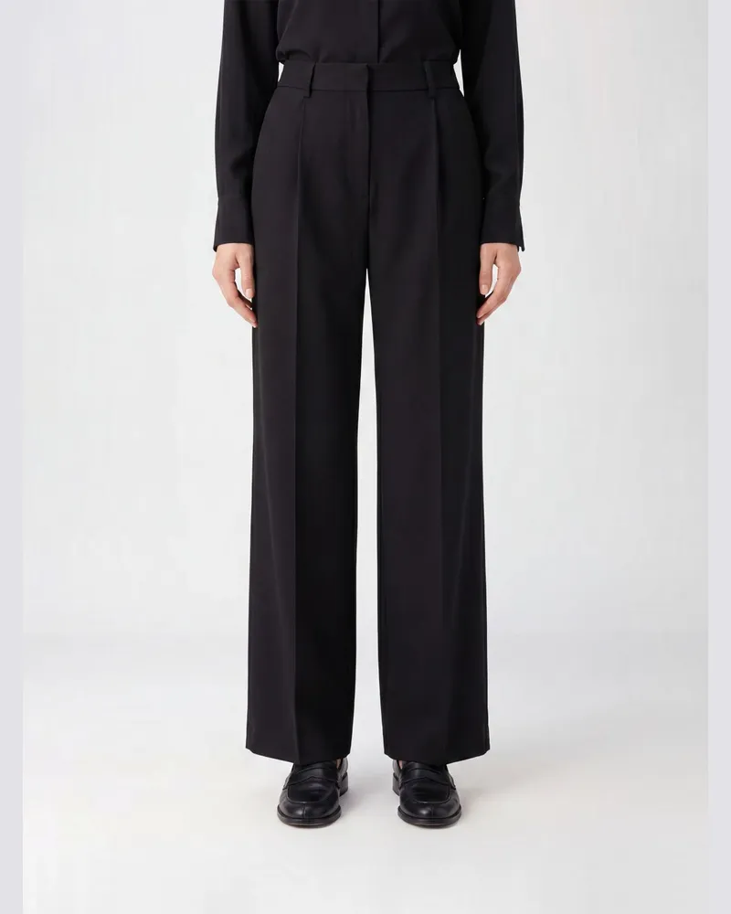 PT TORINO Klassische Lola Wollhose Schwarz