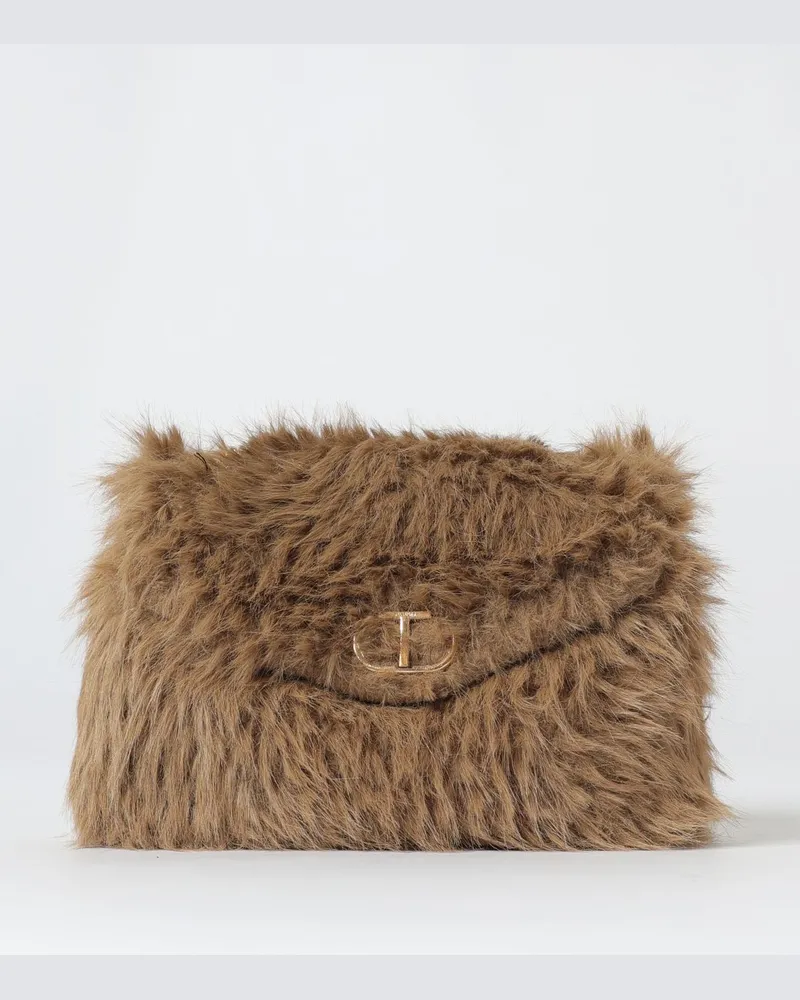 Twin-Set Schultertasche damen Taubengrau
