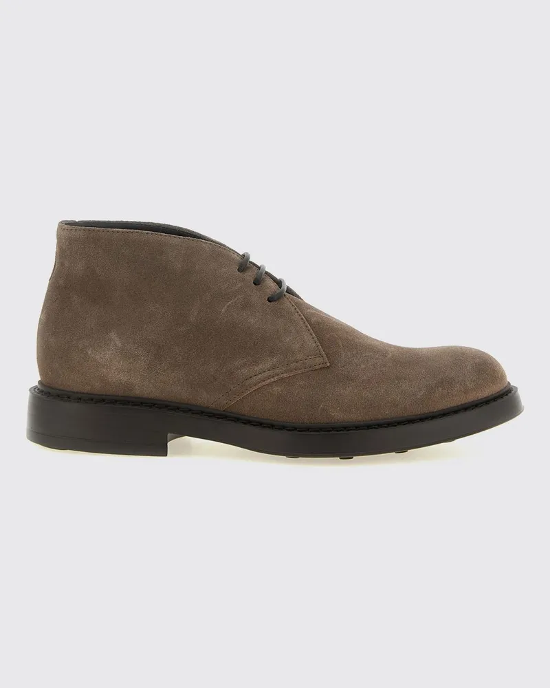 Doucal´s Chukka-Boots aus Veloursleder mit Gummisohle Burnt