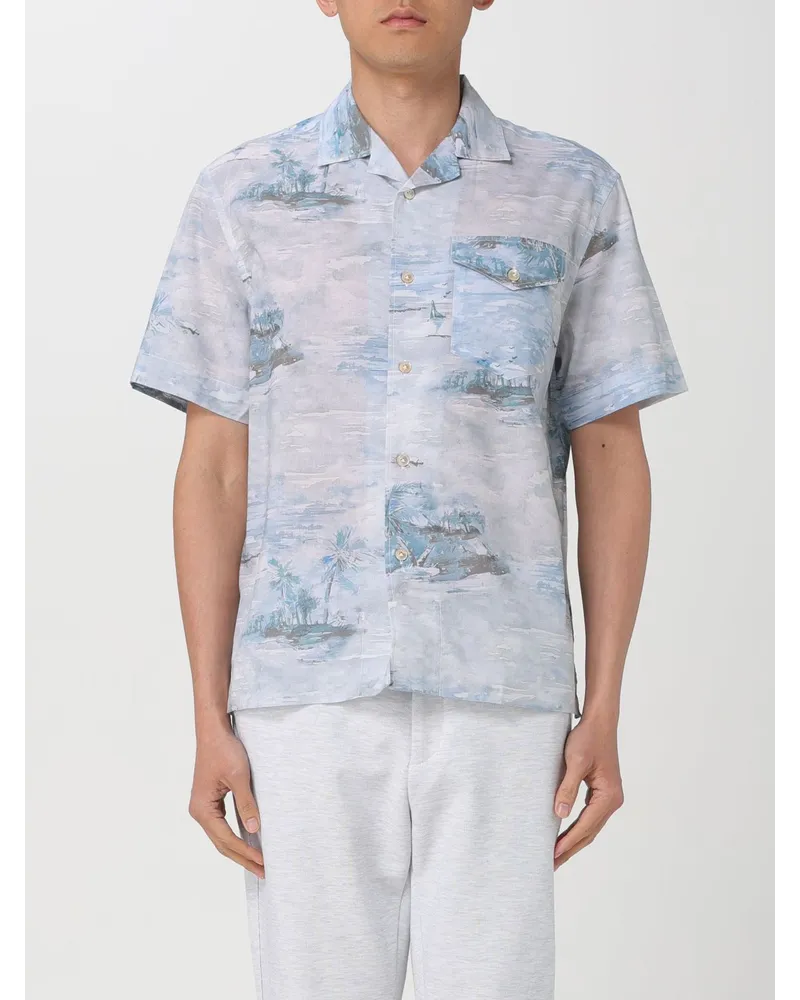 Eleventy Hemd herren Hellblau