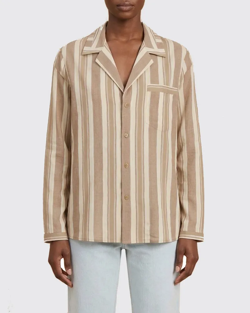 Saint Laurent Hemdbluse damen Perle