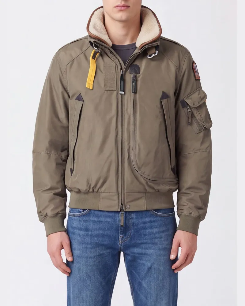 Parajumpers Bomberjacke Fire S. aus recyceltem Nylon mit Gänsedaunenfüllung Grün