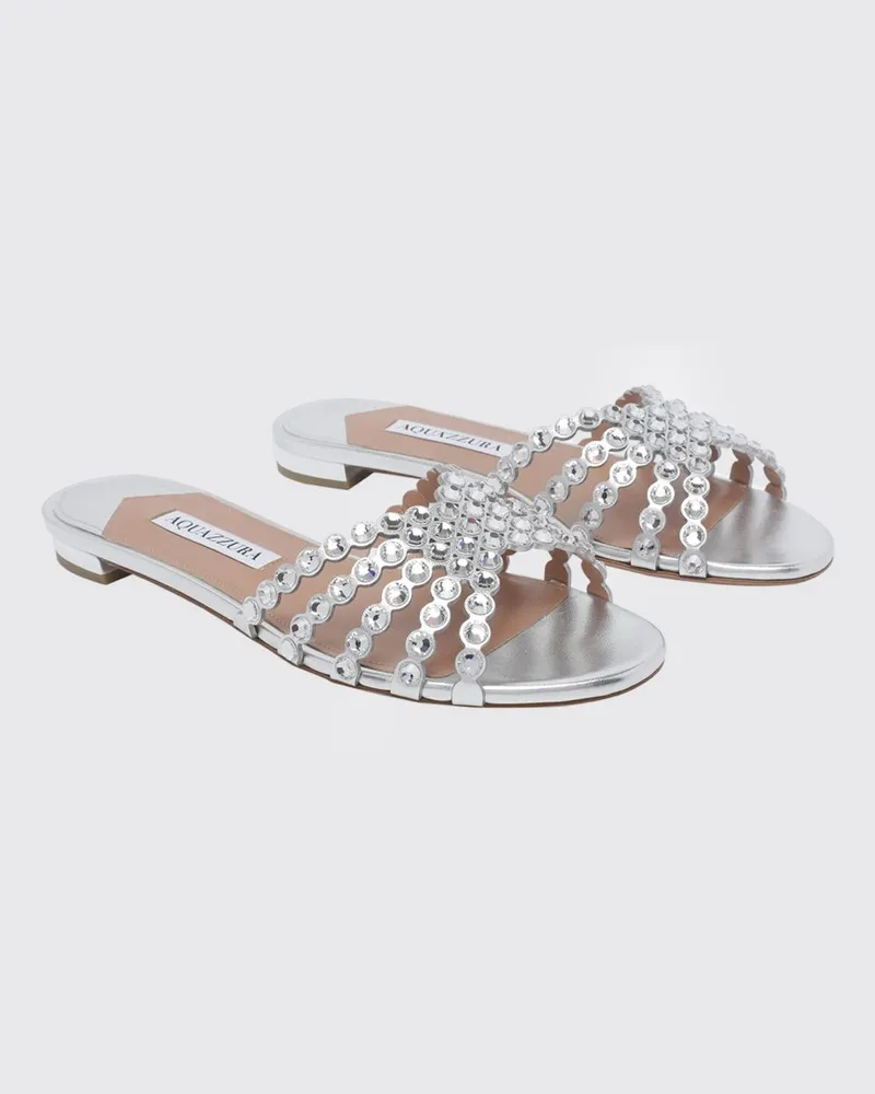 Aquazzura Sandalen mit absatz damen Silber