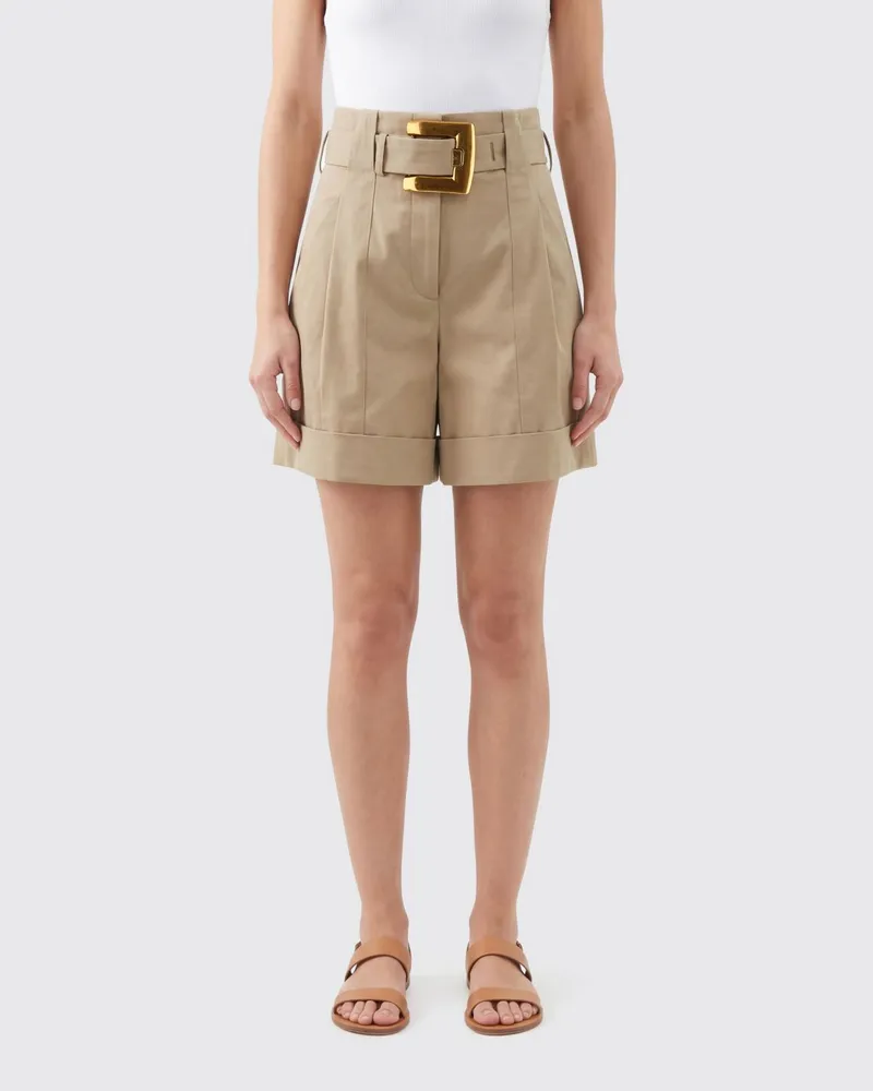 Balmain Shorts damen Beige