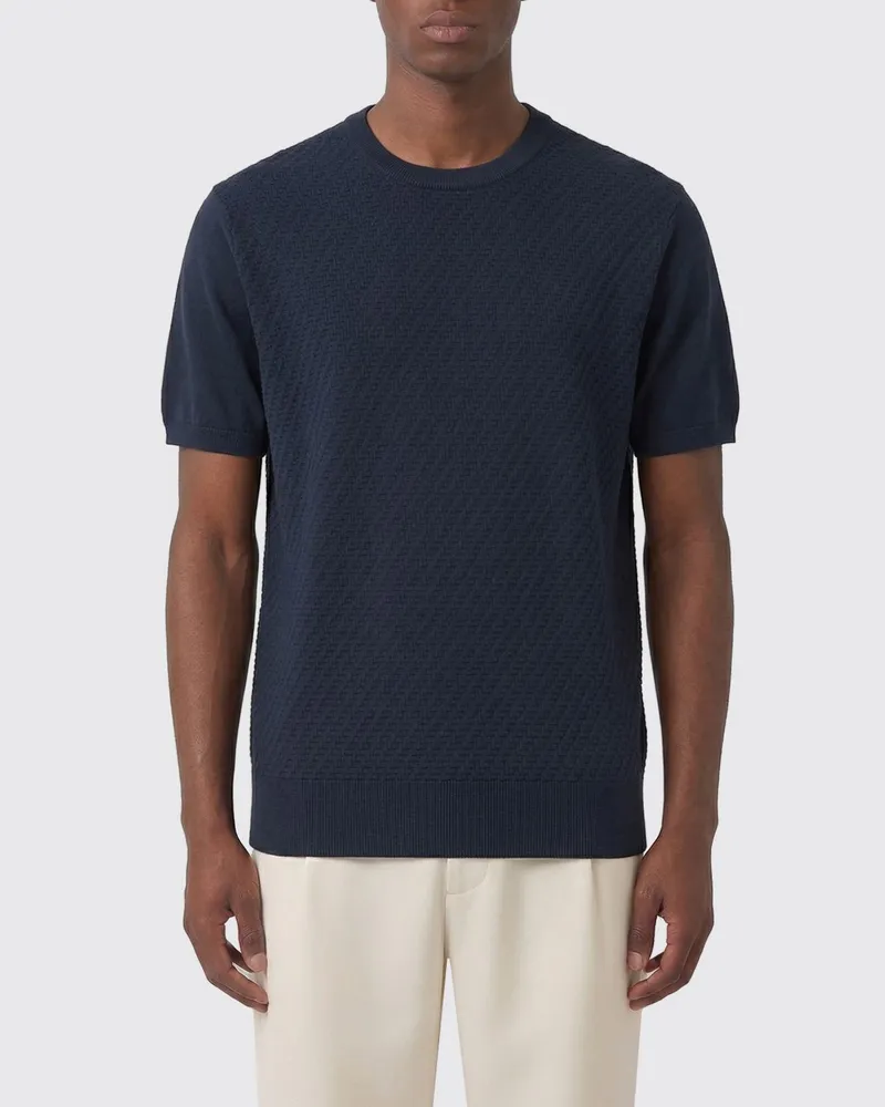 Canali T-shirt herren Blau