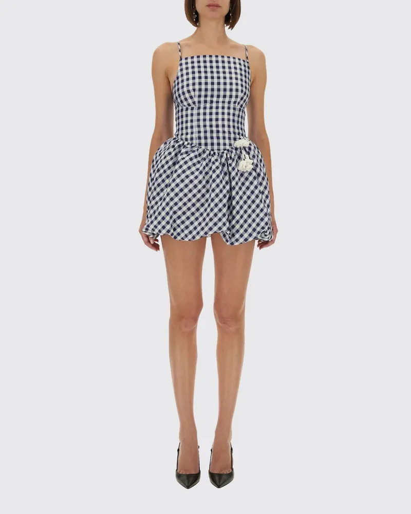 Self-Portrait Kleid damen Blau