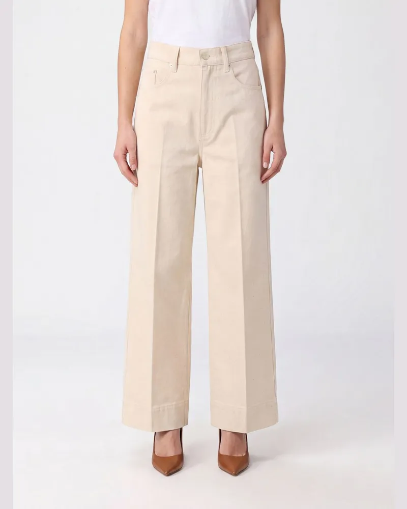 A.P.C. Thelma High-Waist 5-Pocket Jeans aus Baumwoll-Denim mit weitem Bein Weiß
