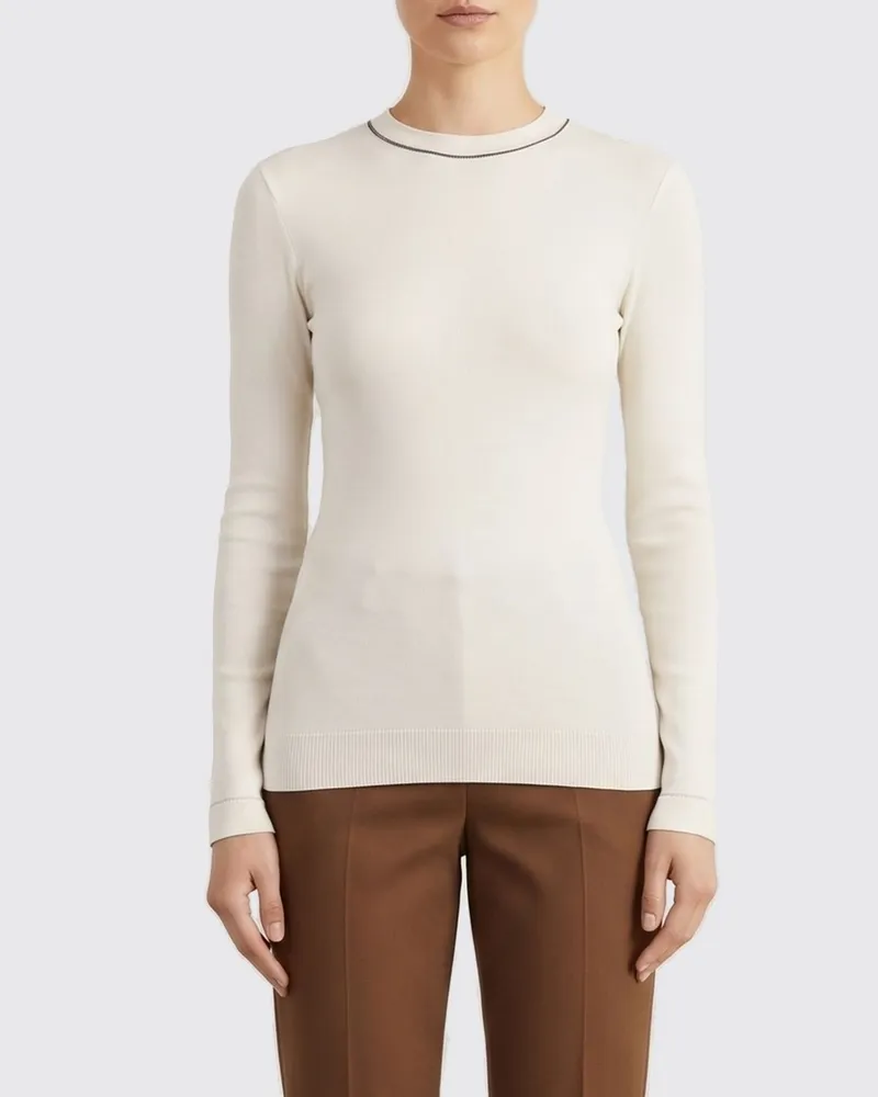 Brunello Cucinelli T-shirt damen Weiß