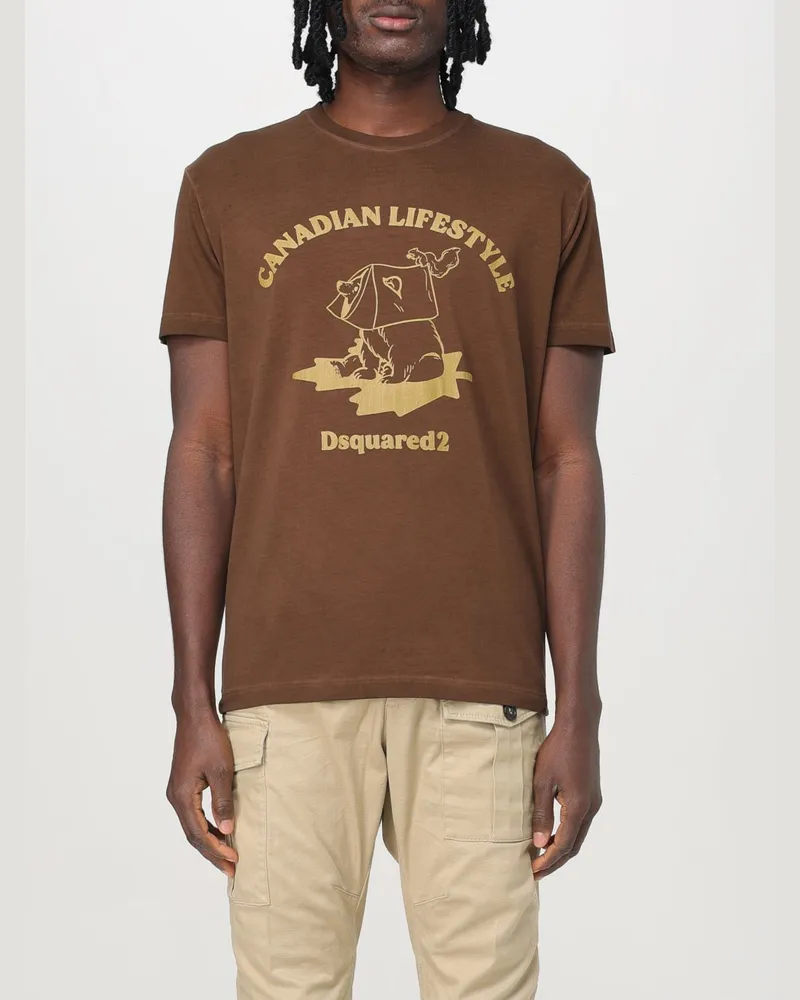 Dsquared2 T-shirt herren Braun