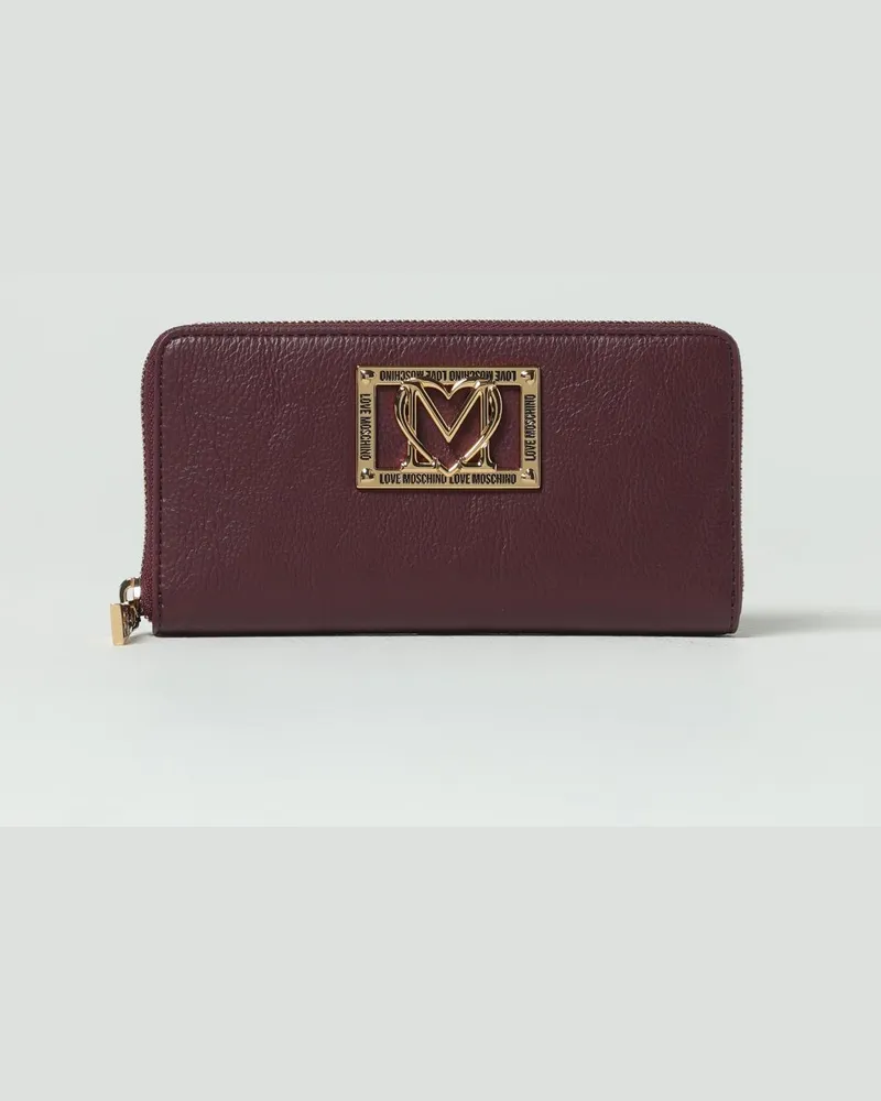 Moschino Geldbörsen damen Weinrot