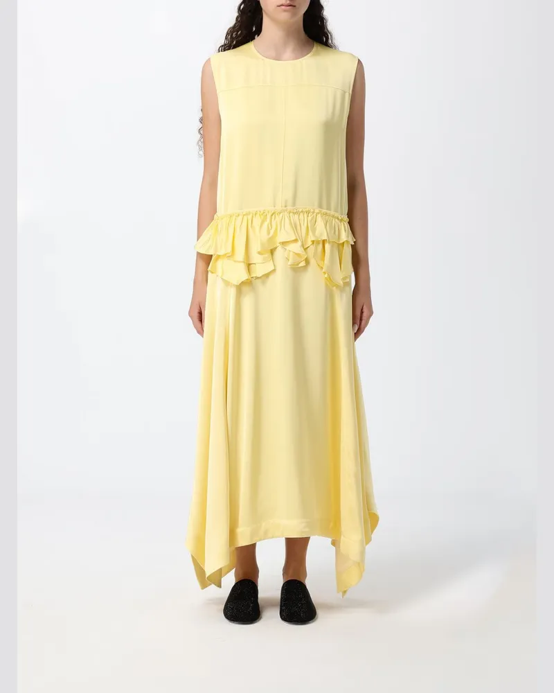 Jil Sander Kleid damen Gelb
