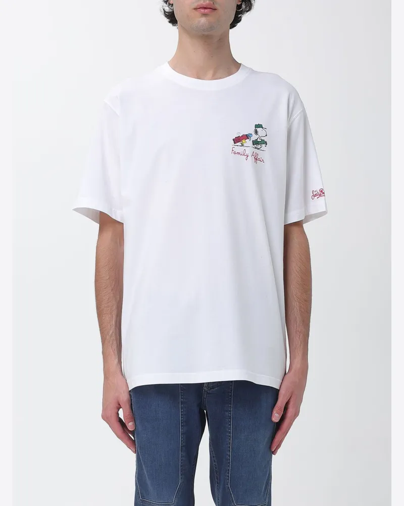 MC2 Saint Barth Baumwoll-Rundhals-T-Shirt Perle