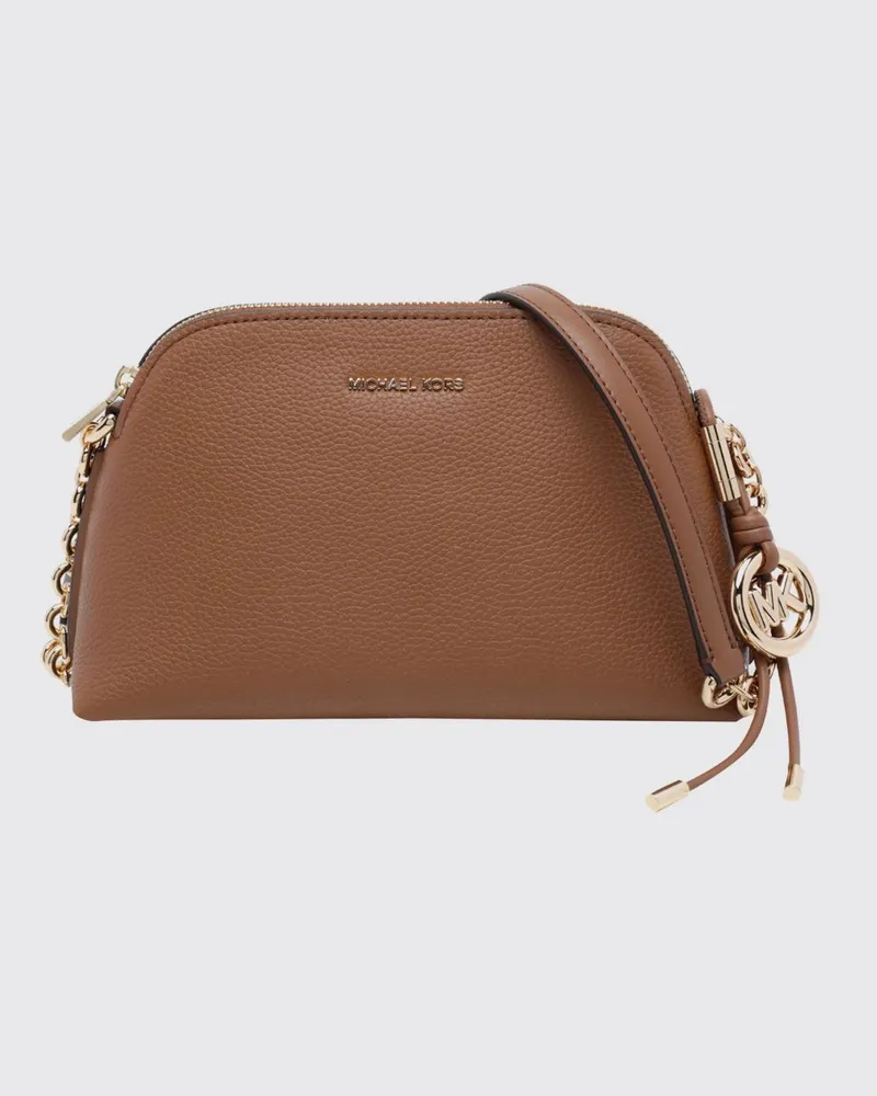 Michael Kors Freddie Mini-Umhängetasche von aus Kalbsleder mit Logo-Anhänger Braun