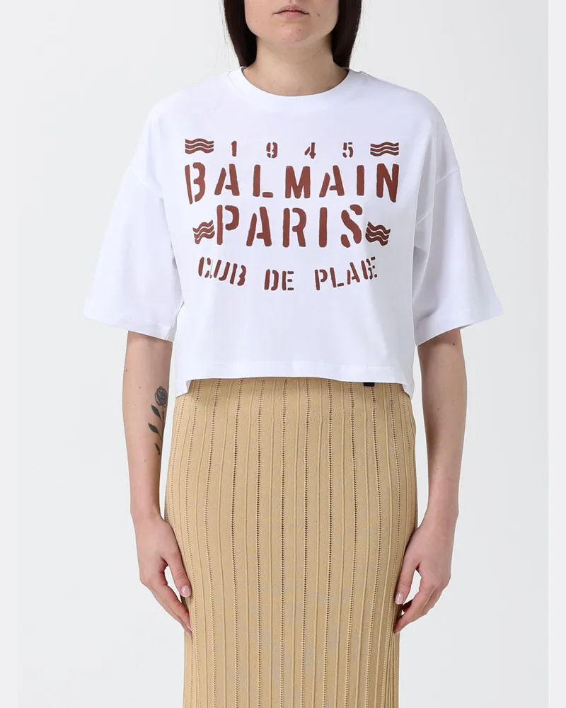 Balmain T-shirt damen Weiß