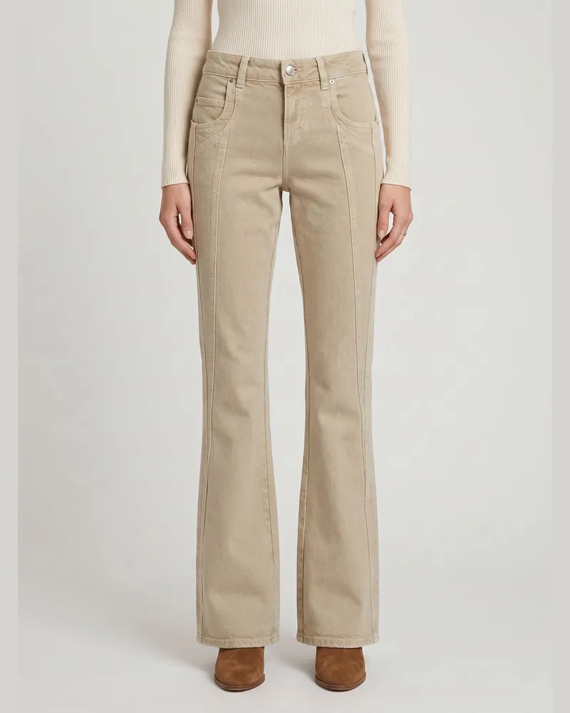 Étoile Isabel Marant Jaylis Jeans aus Denim Beige