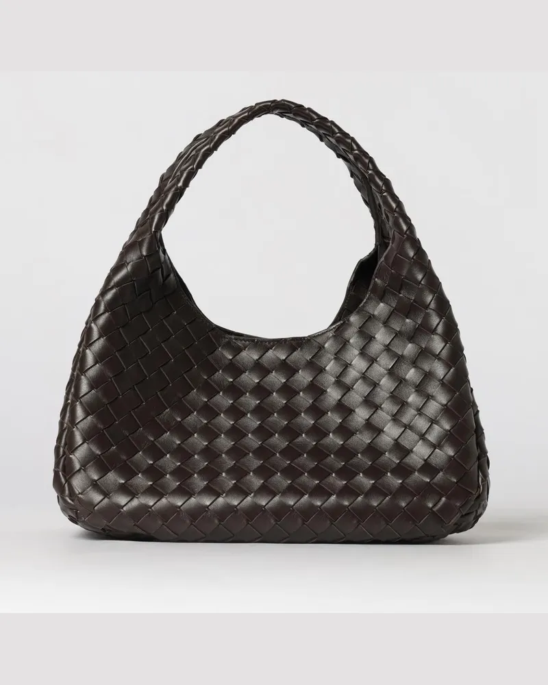 Bottega Veneta Campana Tasche aus geflochtenem Leder Braun