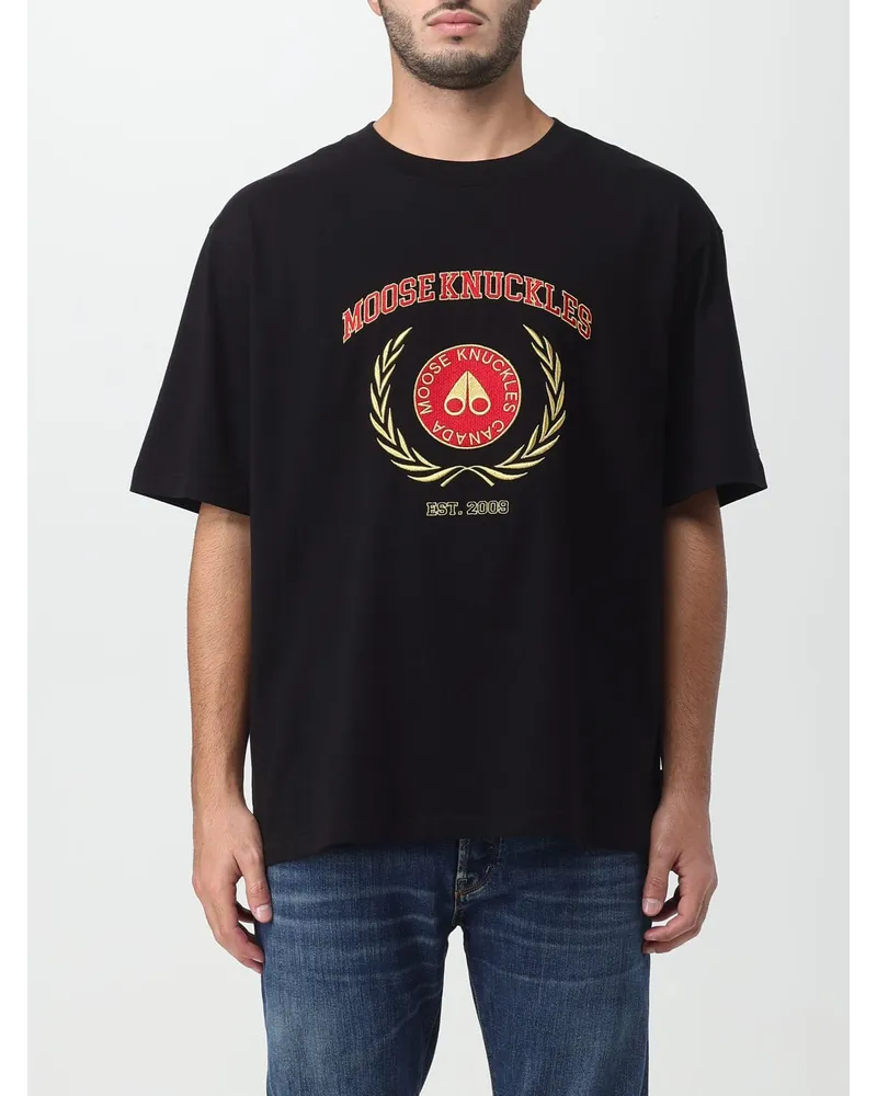 Moose Knuckles T-shirt Schwarz