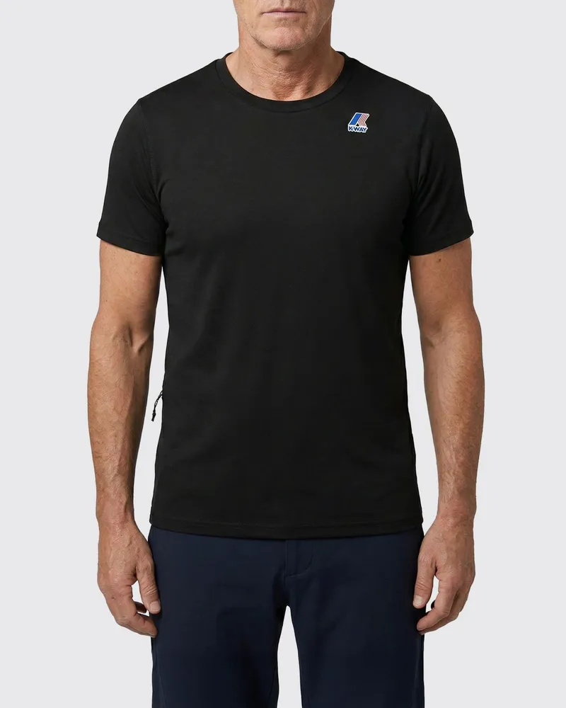 K-Way T-shirt herren Schwarz