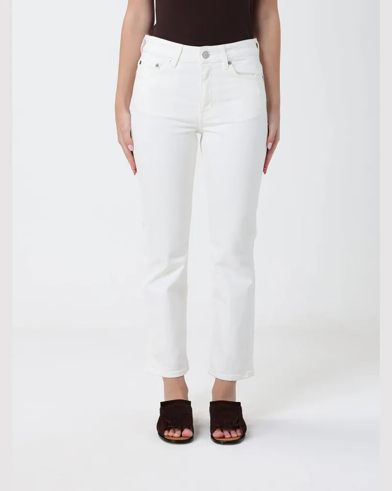 Filippa K Cropped Jeans aus Distressed Denim Weiß