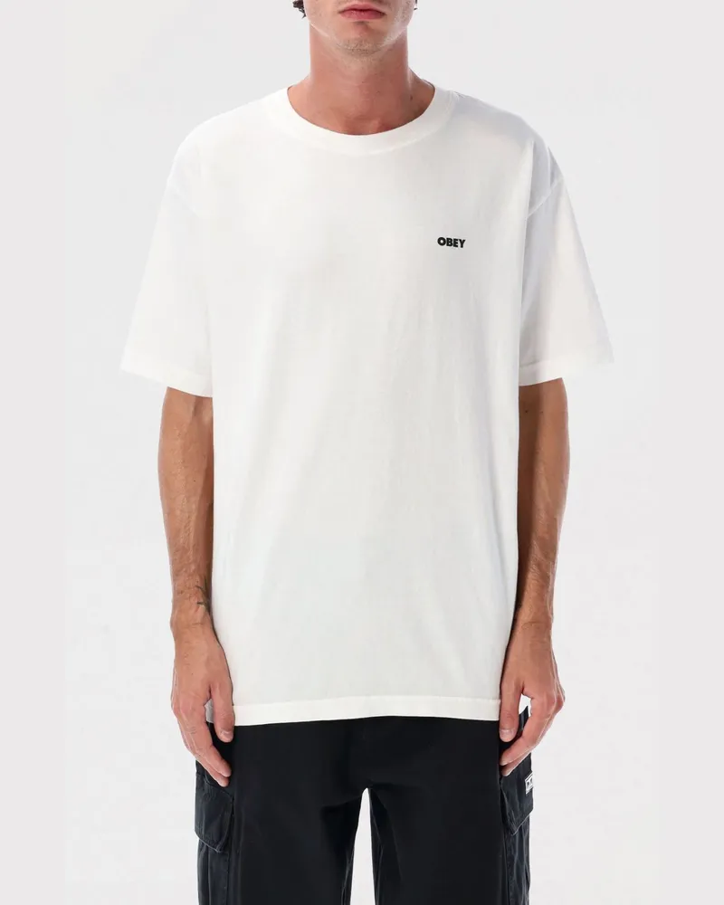 Obey T-shirt herren Weiß