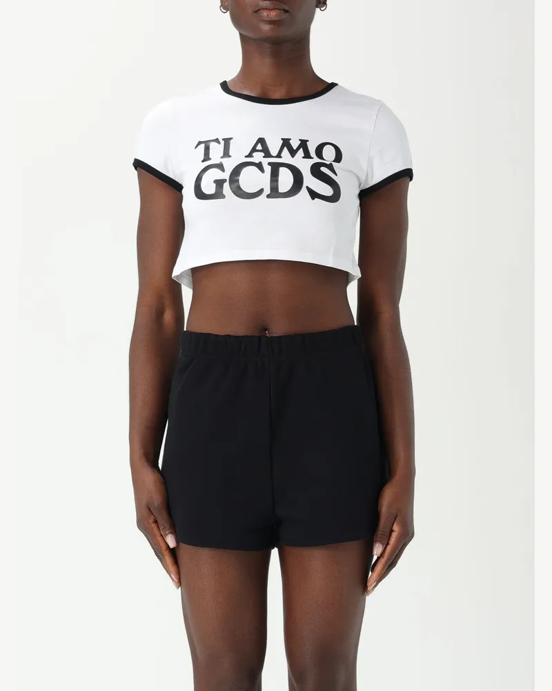GCDS T-shirt damen Weiß